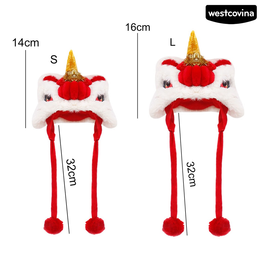 [Hot] [Hot]♝Mũ Siêu Mềm Chống Mài Mòn Chủ Đề Năm Mới Cho Thú Cưng