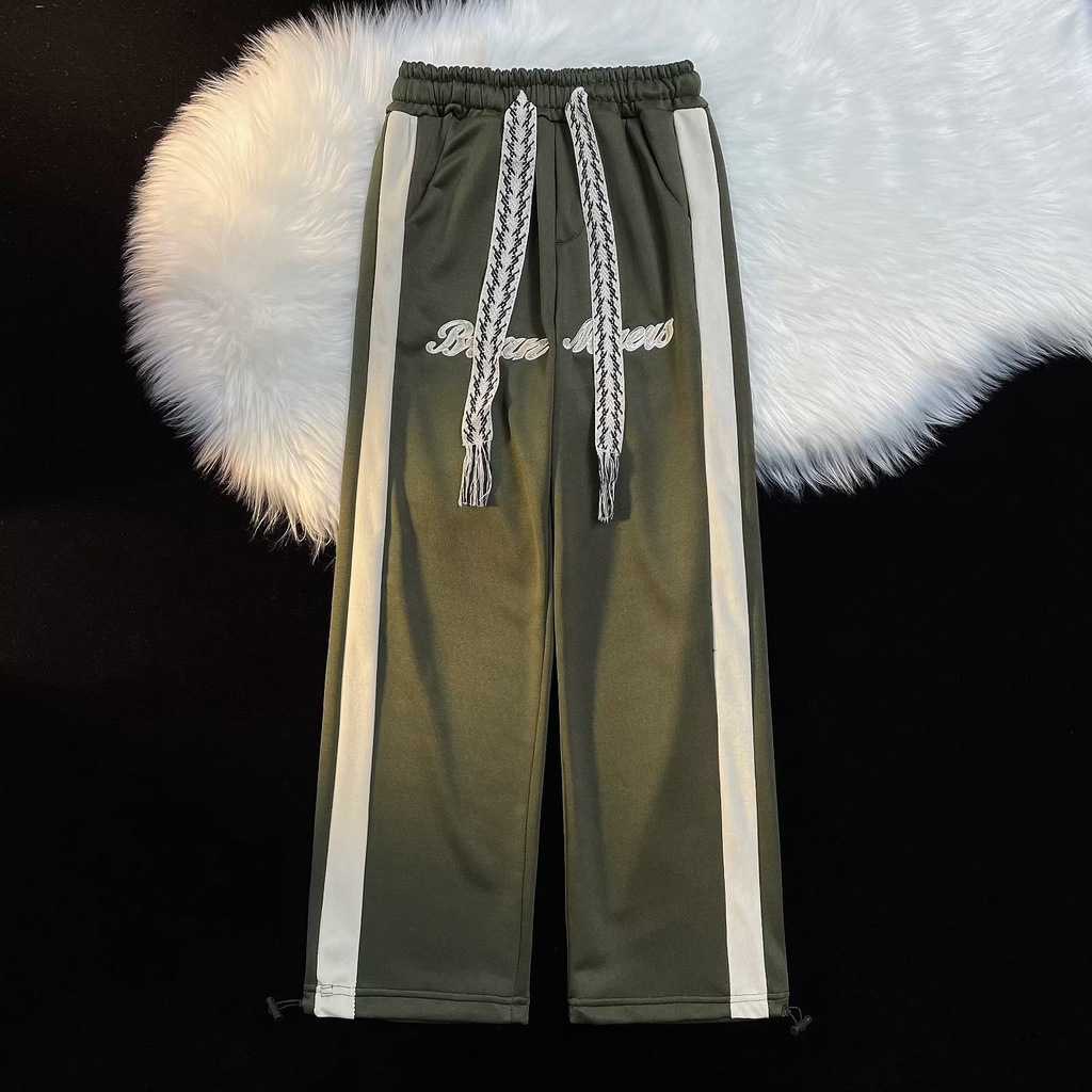 Quần ống rộng In Chữ Phong Cách Hàn Quốc Thời Trang Cho Nam [M-2XL]