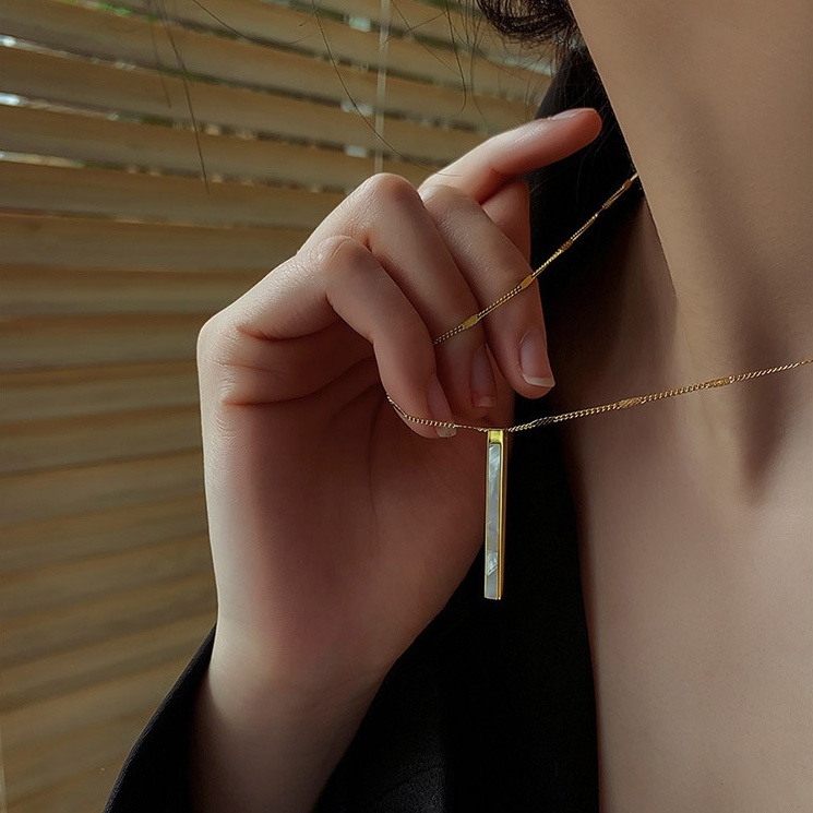 Dây Chuyền Dáng Dài Mặt Hình Vỏ Sò Sang Trọng Thời Trang