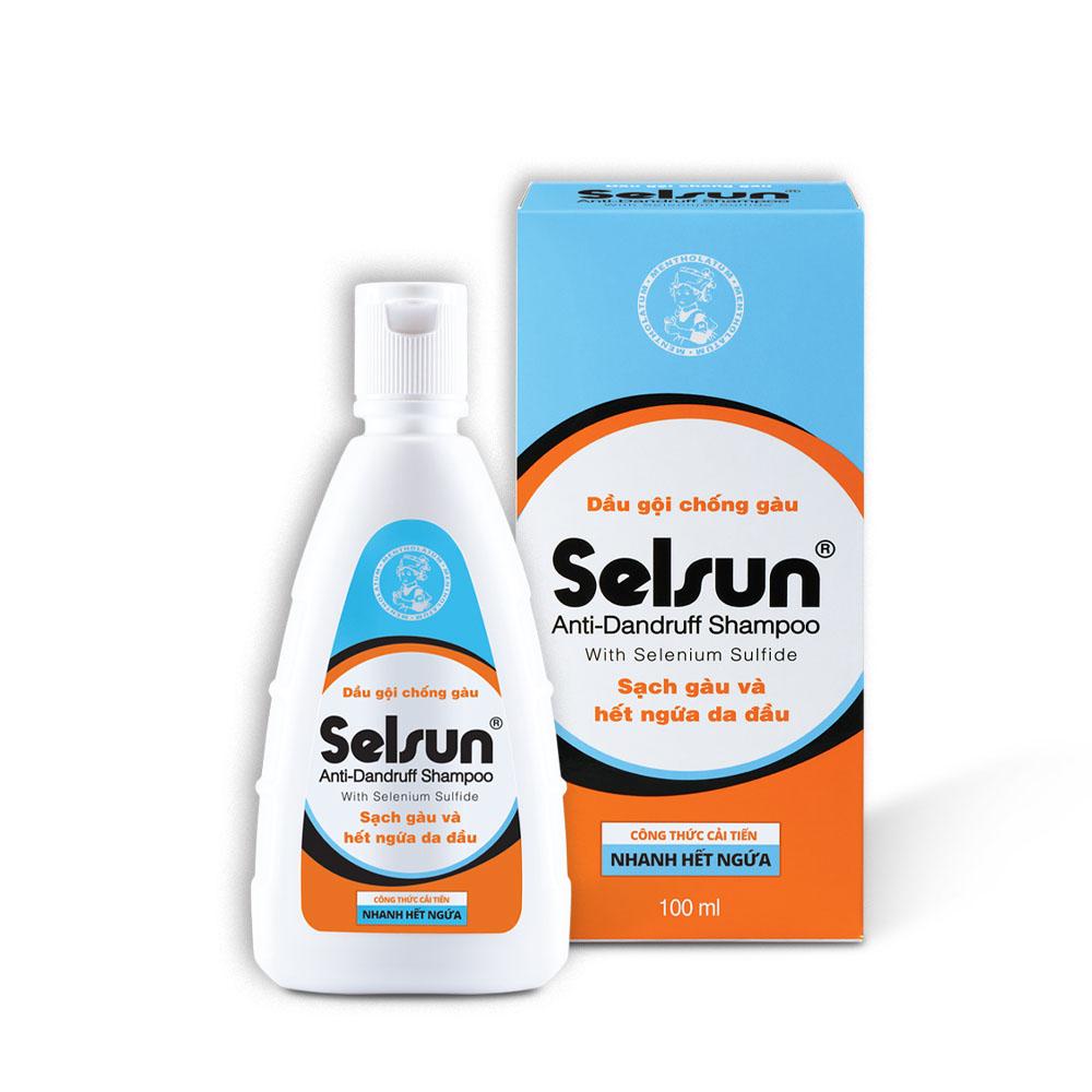 Dầu gội ngăn ngừa gàu, hết nấm da đầu selsun 100ml