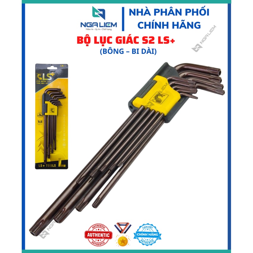 Bộ lục giác S2 9 món LS+ (Bông – Bi Dài)