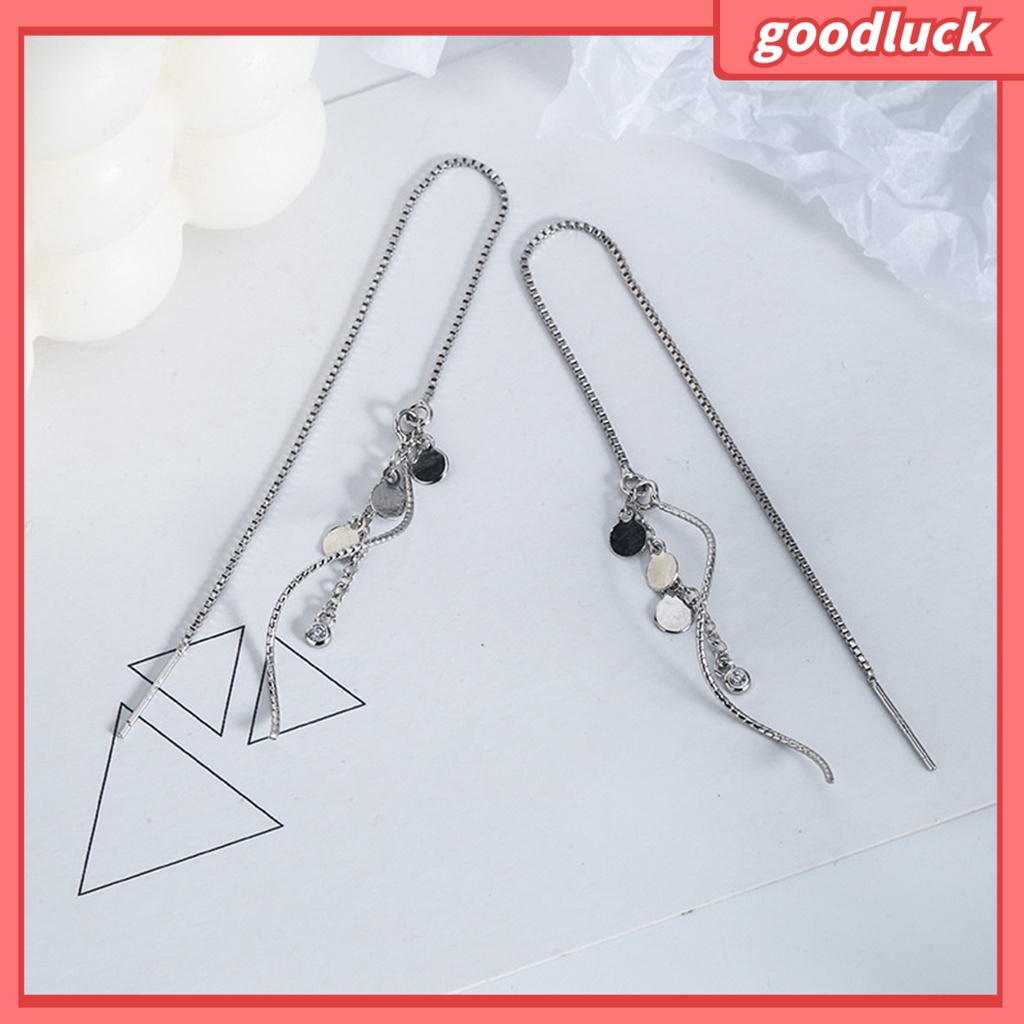 Chúc may mắn| 1 Đôi Bông Tai Gợn Sóng Thời Trang