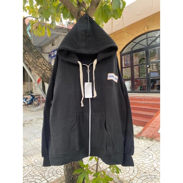 Áo Khoác Nỉ Logo Chất Nỉ Ngoaii Bao Xịn Xò Mũ To Tay Bồng From Nam Nữ