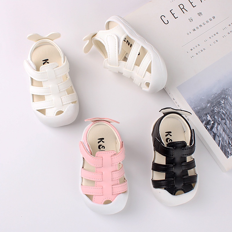 MẪU MỚI 2023_ Dép rọ tập đi trơn 3 màu cho bé trai bé gái size 15-19