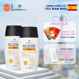 Kem chống nắng Heliocare 360 SPF 50, kcn heliocare water gel và mineral tolerance fluid – Beauty Lover