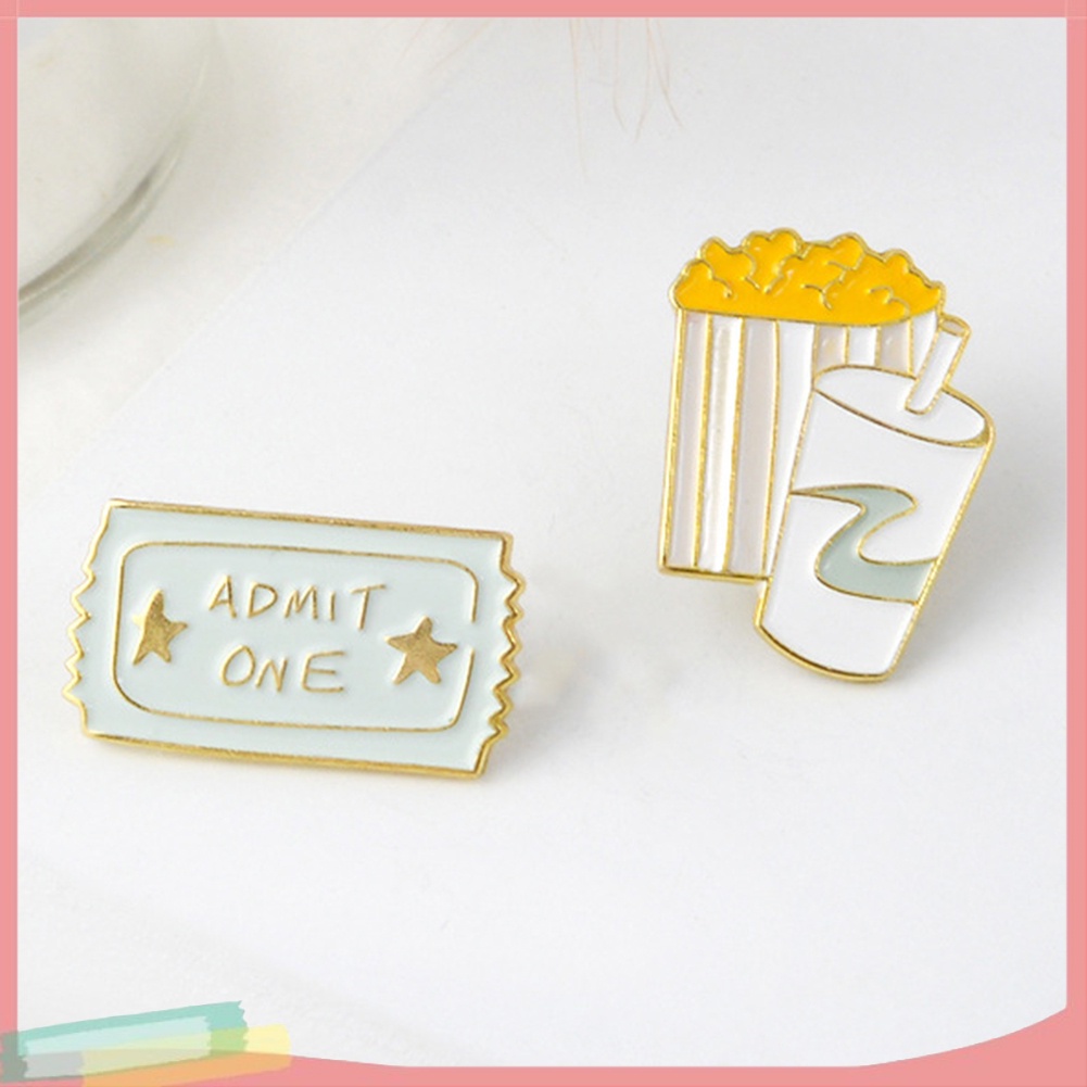 Huy hiệu cài áo hình lon nước ngọt hoạt hình dễ thương