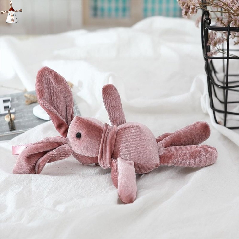Búp Bê Thỏ Nhồi Bông Nhung Dài Dùng Làm Quà Tặng Giáng Sinh Năm Mới