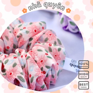 "qua lá" - scrunchies voan hoa nhiều mẫu cưng xỉu