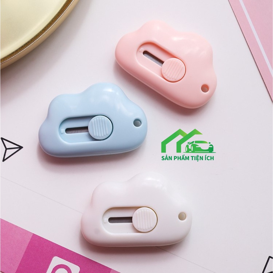 Dao dọc giấy hình đám mây nhỏ gọn,chất liệu hợp kim thép cao cấp, dễ thương kiêm móc chìa khóa