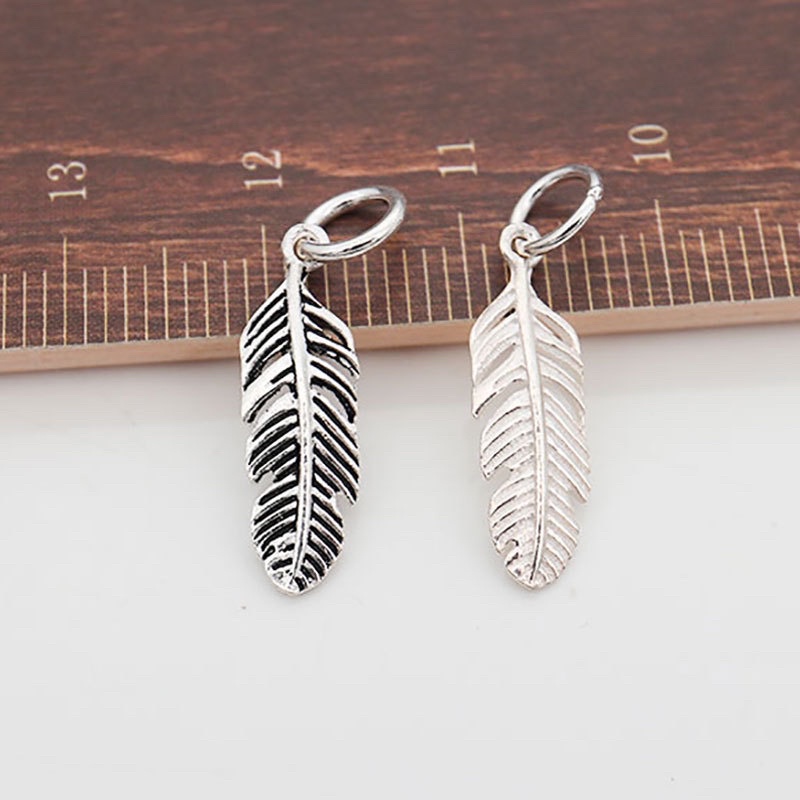[GIÁ BUÔN] Charm lông vũ bạc cực xinh - MH229 - Hàng loại 1 siêu đẹp PH
