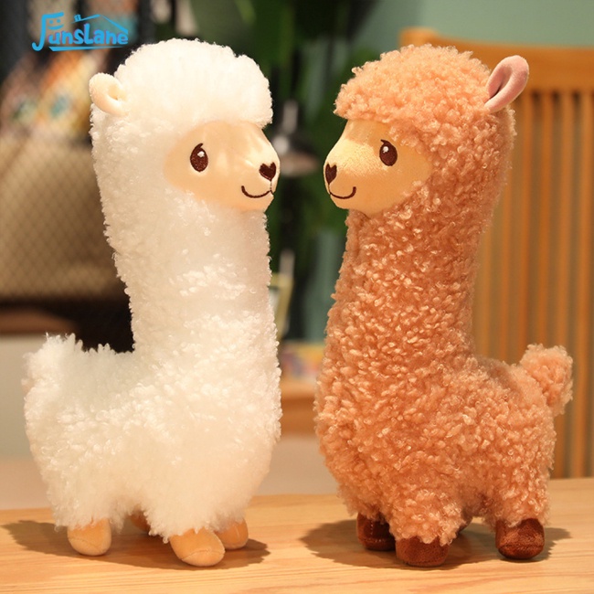 Thú nhồi bông Funslane kiểu lạc đà Alpaca mềm mại dễ thương