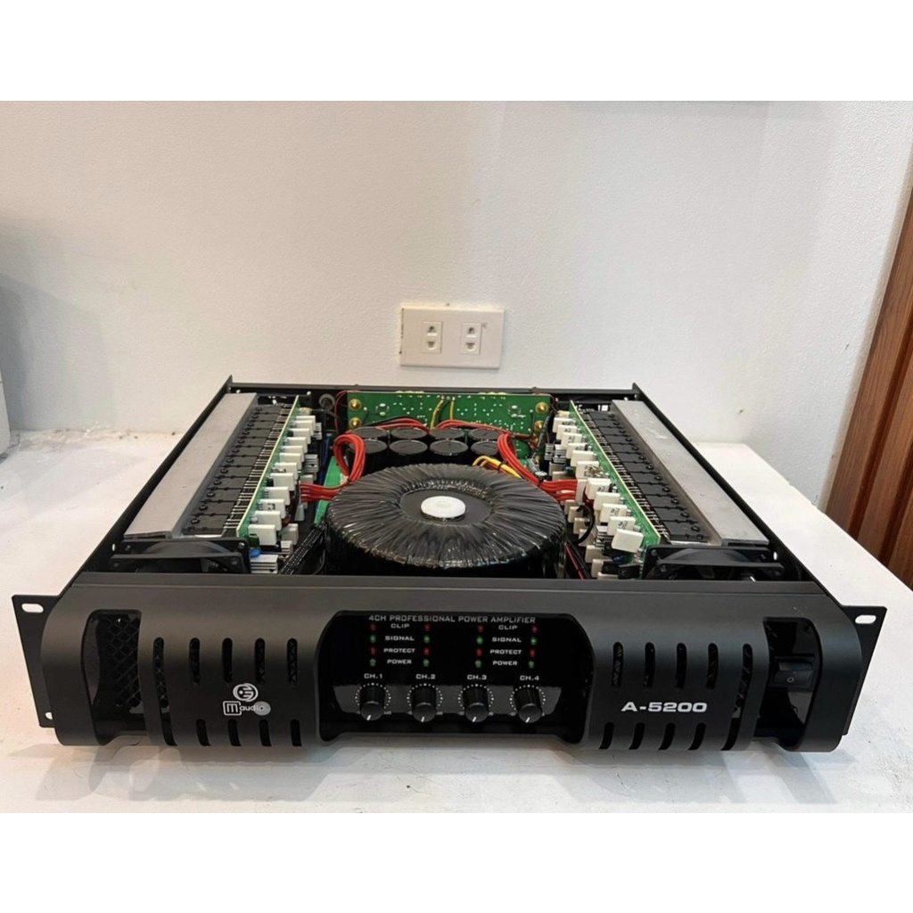 Cục Đẩy Công Suất Siêu Khủng CMaudio A5200 4 Kênh - 48 Sò Bao Chất, Bảo Hành 12 Tháng