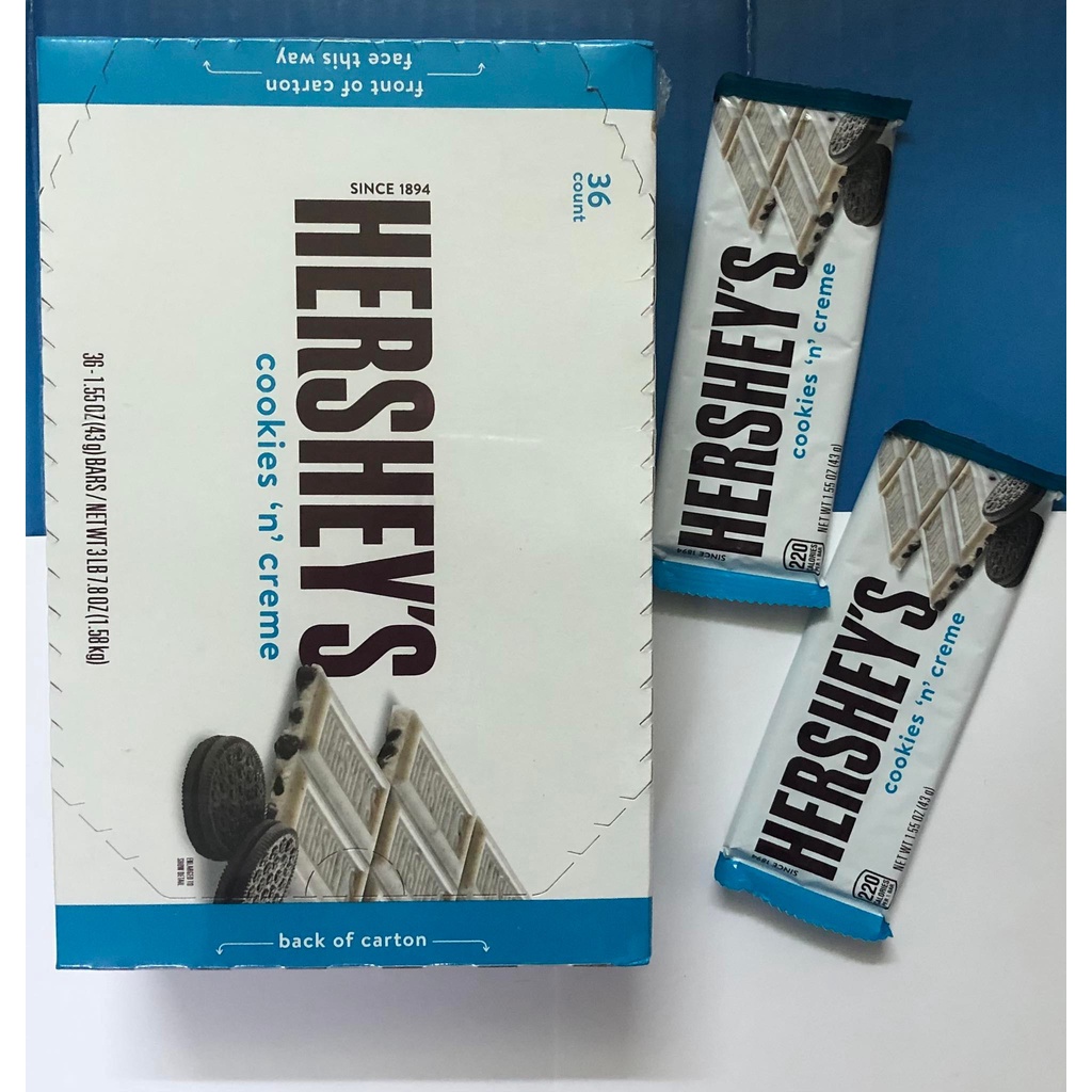 Sô cô la Hershey's Cookies 'n' Creme 36 thanh - Mỹ