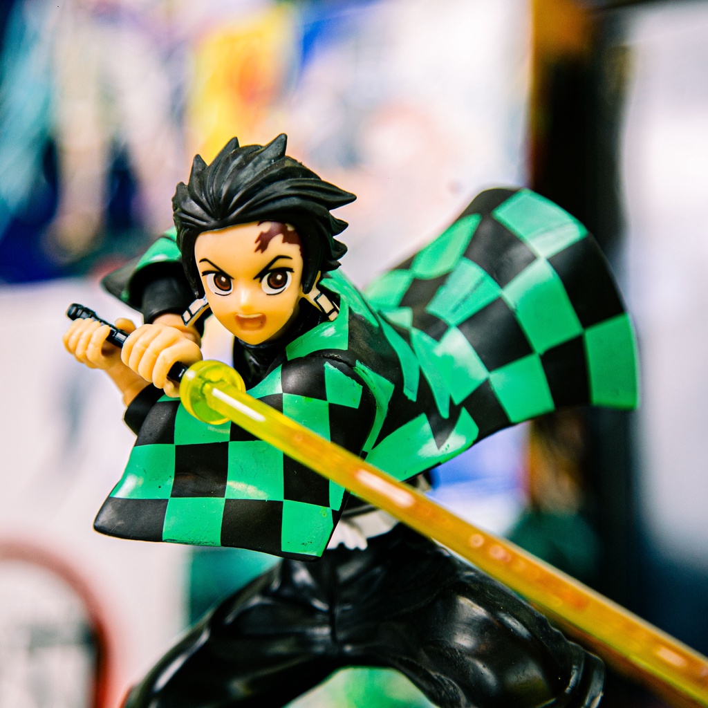 Mô hình kimetsu no yaiba, Âm trụ cực ngầu cao 32cm, figure thanh gươm diệt quỷ decor trang trí để bàn làm quà tặng