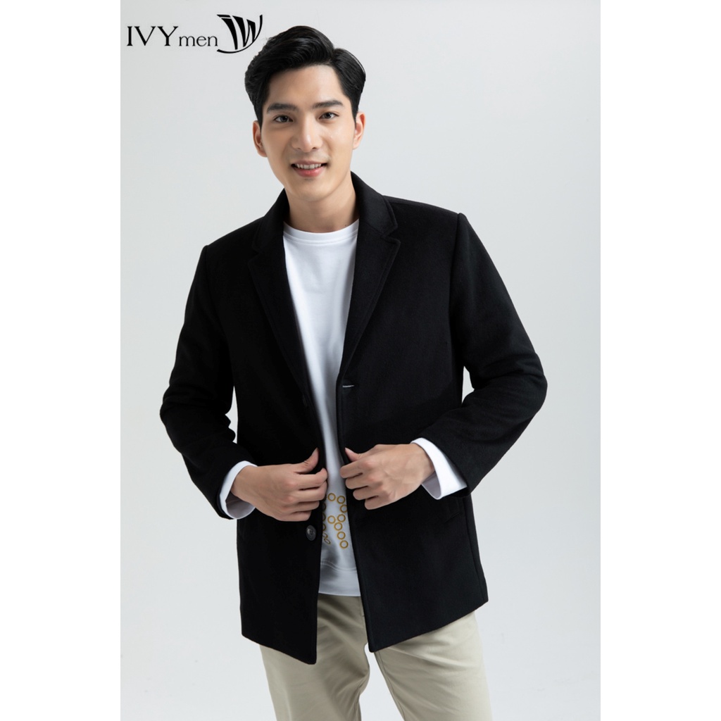 Áo khoác dạ cổ 2 ve nam IVY moda MS 70E2840