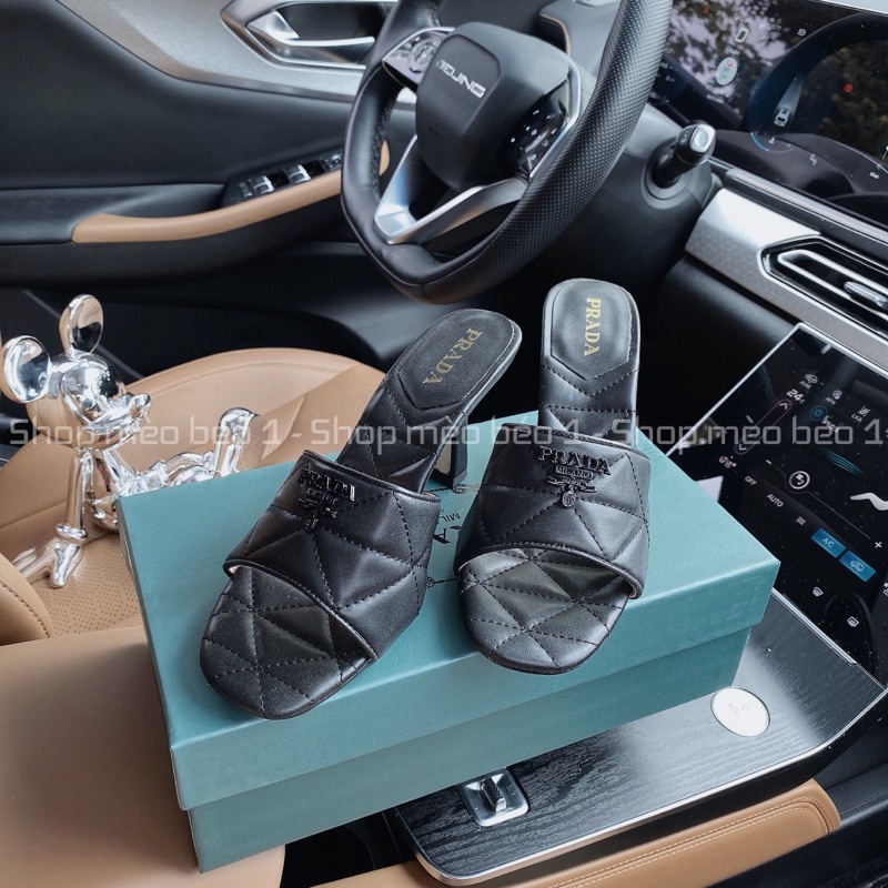 Guốc prd quai trần trần chỉ gót nhọn basic fullbox