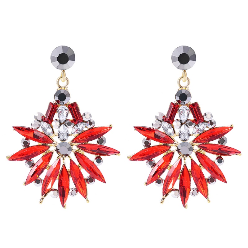 Bông Tai Hình Giọt Nước Đính Đá Pha Lê Trong Suốt Sang Trọng Thời Trang Cho Nữ