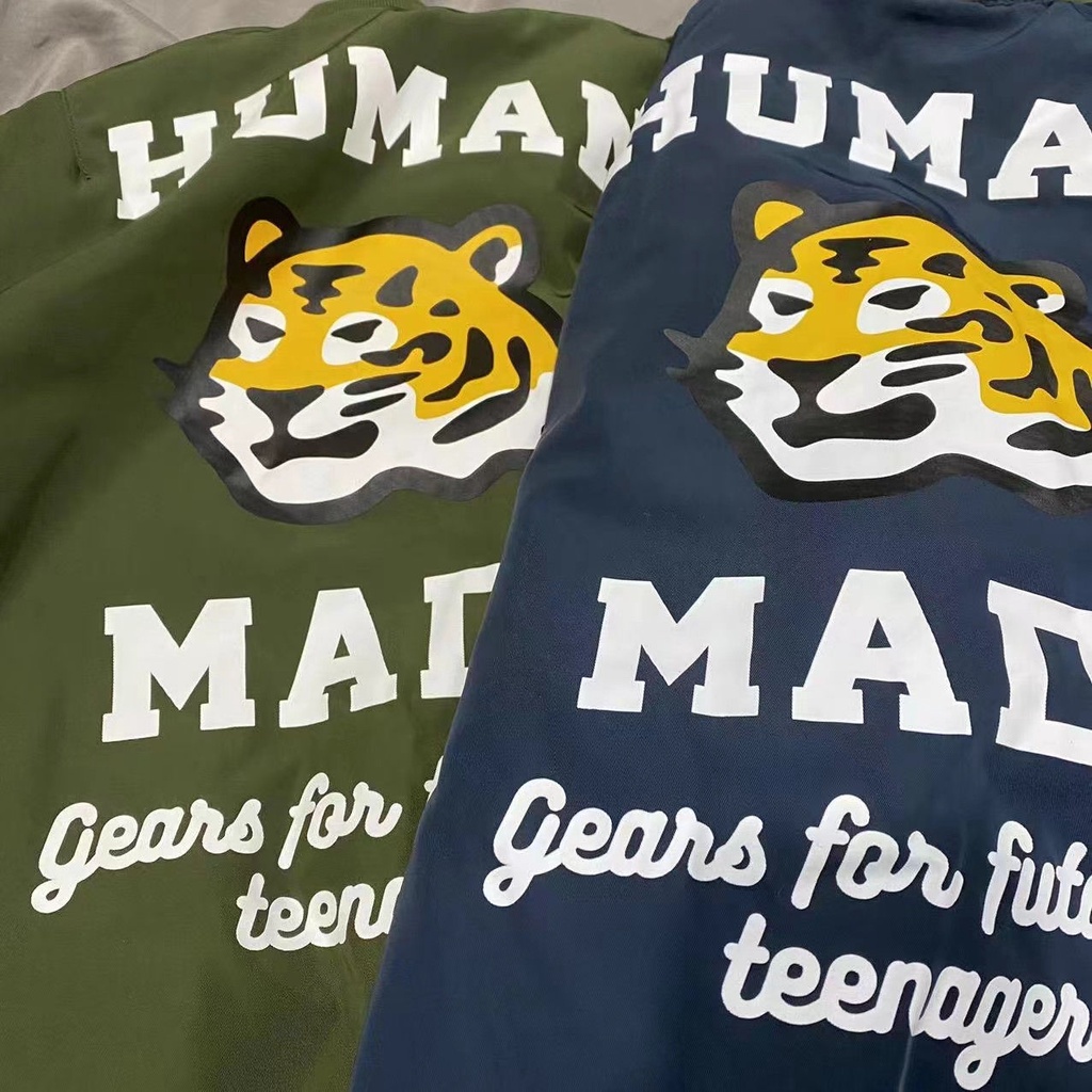 O26R HUMAN MADE BOMBER JACKET 22SS Tiger printed flight JACKET men's and women's autumn and winter JACKET