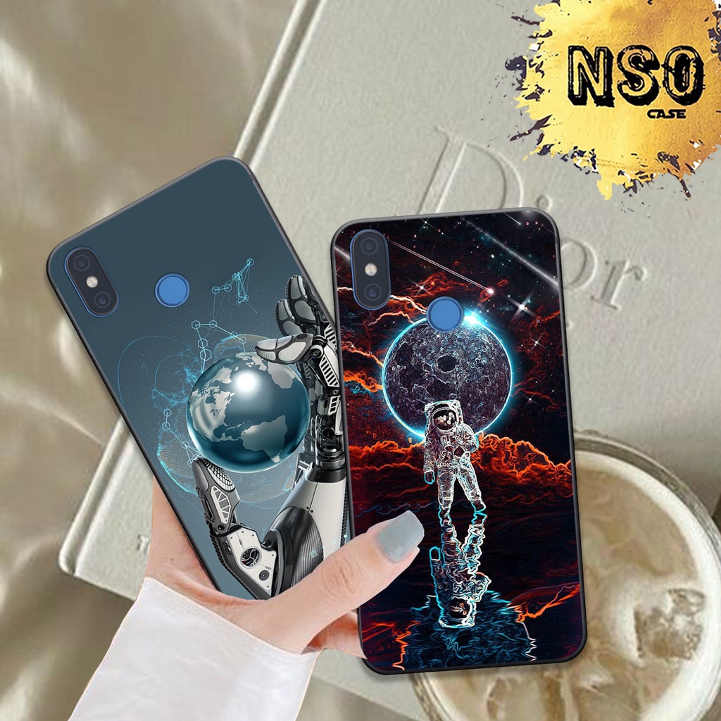 Ốp Xiaomi Mi 8 - Mi 8 Se In Hình Họa Tiết Vũ Trụ Phi Hành Gia Đẹp Hot Trend 2023