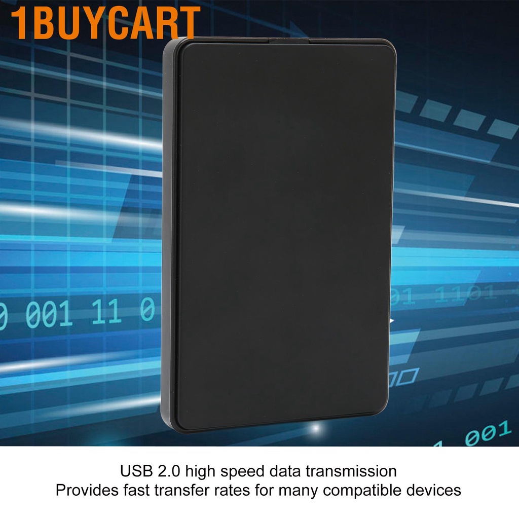 1buycart Storage Hard Disk 2.5in Portable USB2.0 High Speed Data Transfer External Drive for Windows
