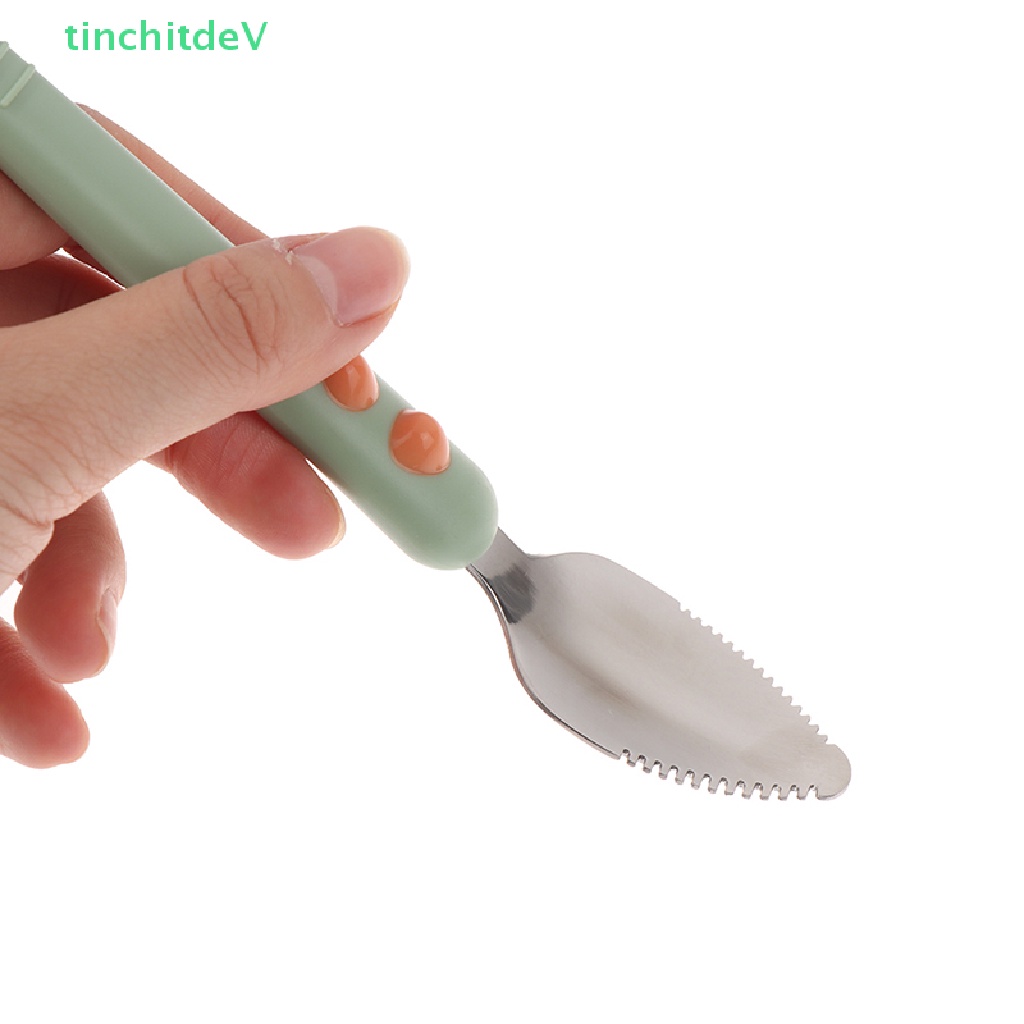 Muỗng Ăn Trái Cây Hai Đầu Bằng Thiếc Cho Bé Sơ Sinh