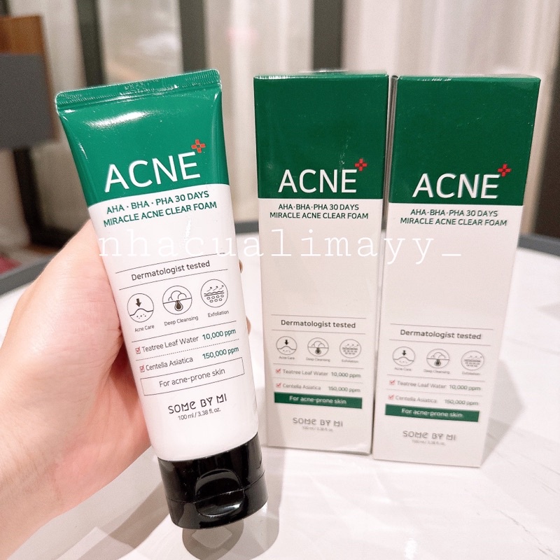 Sữa rửa mặt ngừa mụn Some By Mi AHA BHA PHA 100ml