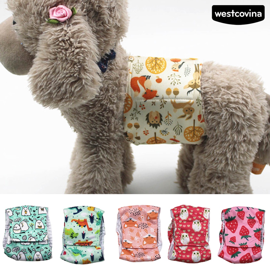 [Hot] [Hot]♝Tã Đeo Bụng Thoáng Khí Màu Sắc Tươi Sáng Có Thể Giặt Sạch Dành Cho Cún Cưng