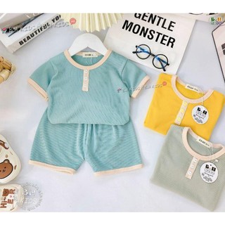 Đồ bộ thun tăm gân tăm cho bé size 8-15 kg