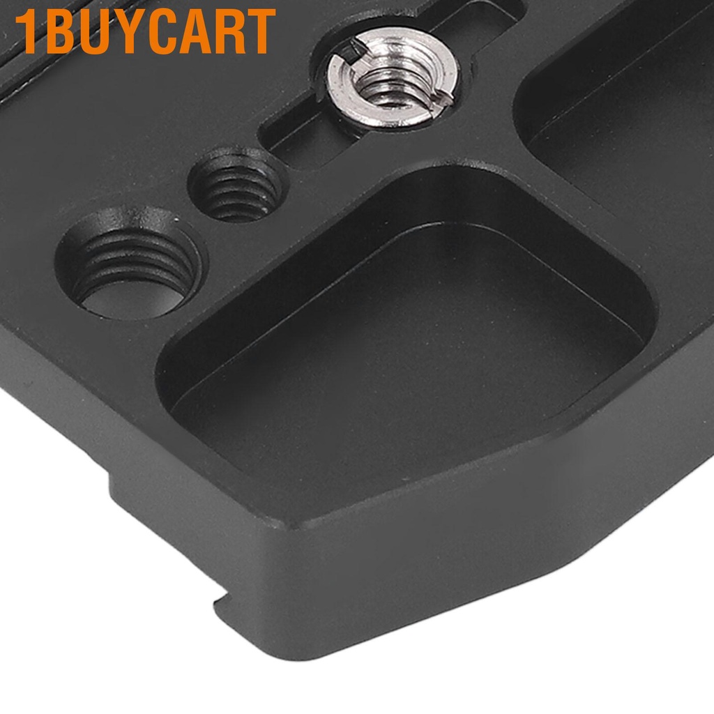 1buycart Quick Release Plate Universal Aluminum Alloy SLR Camera Tripod Head Adapter with 1/4in 3/8in Screw Hole Built in Bubble Level