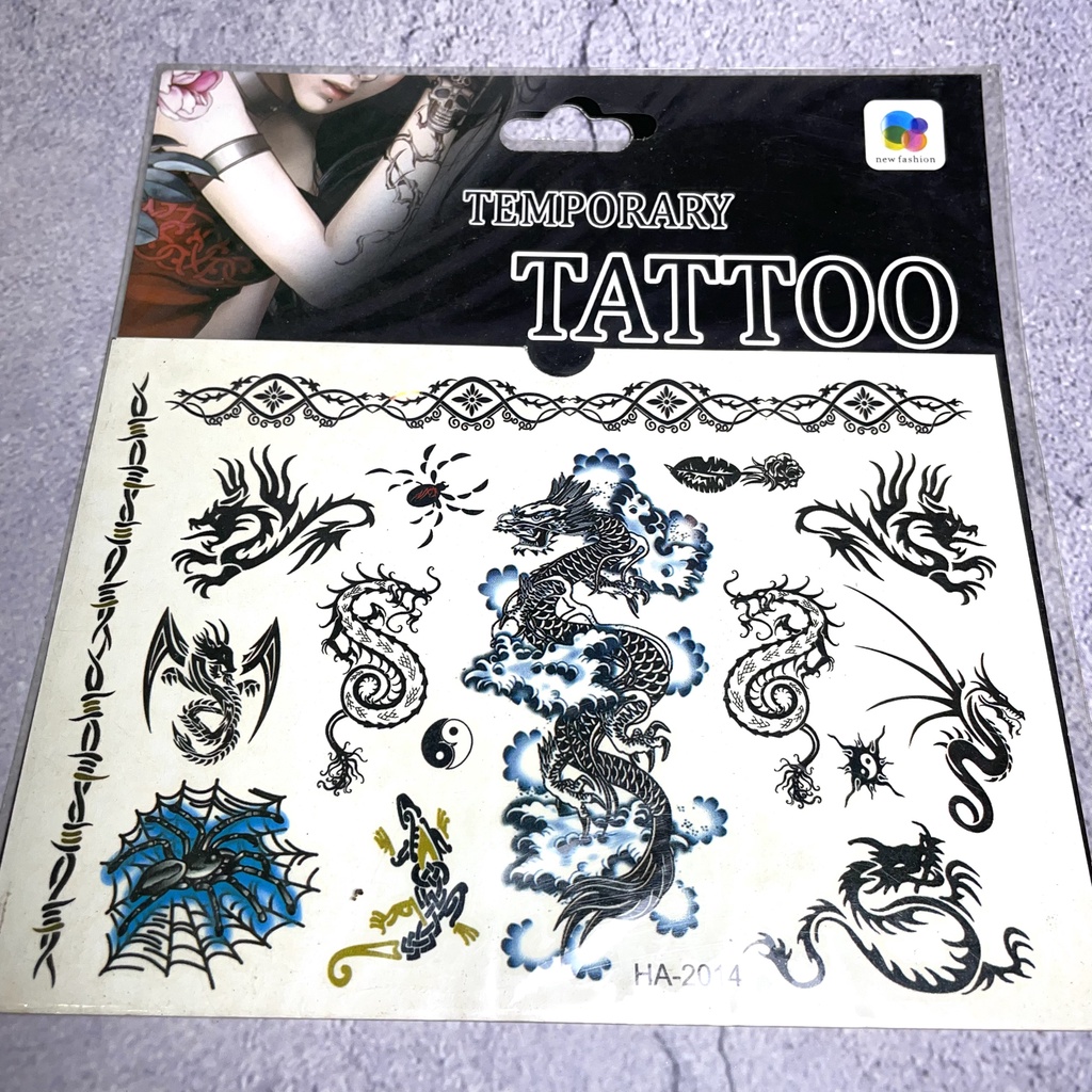 Tờ hình xăm dán tạm thời chống nước phong cách đơn giản ngẫu nhiên trang trí nghệ thuật