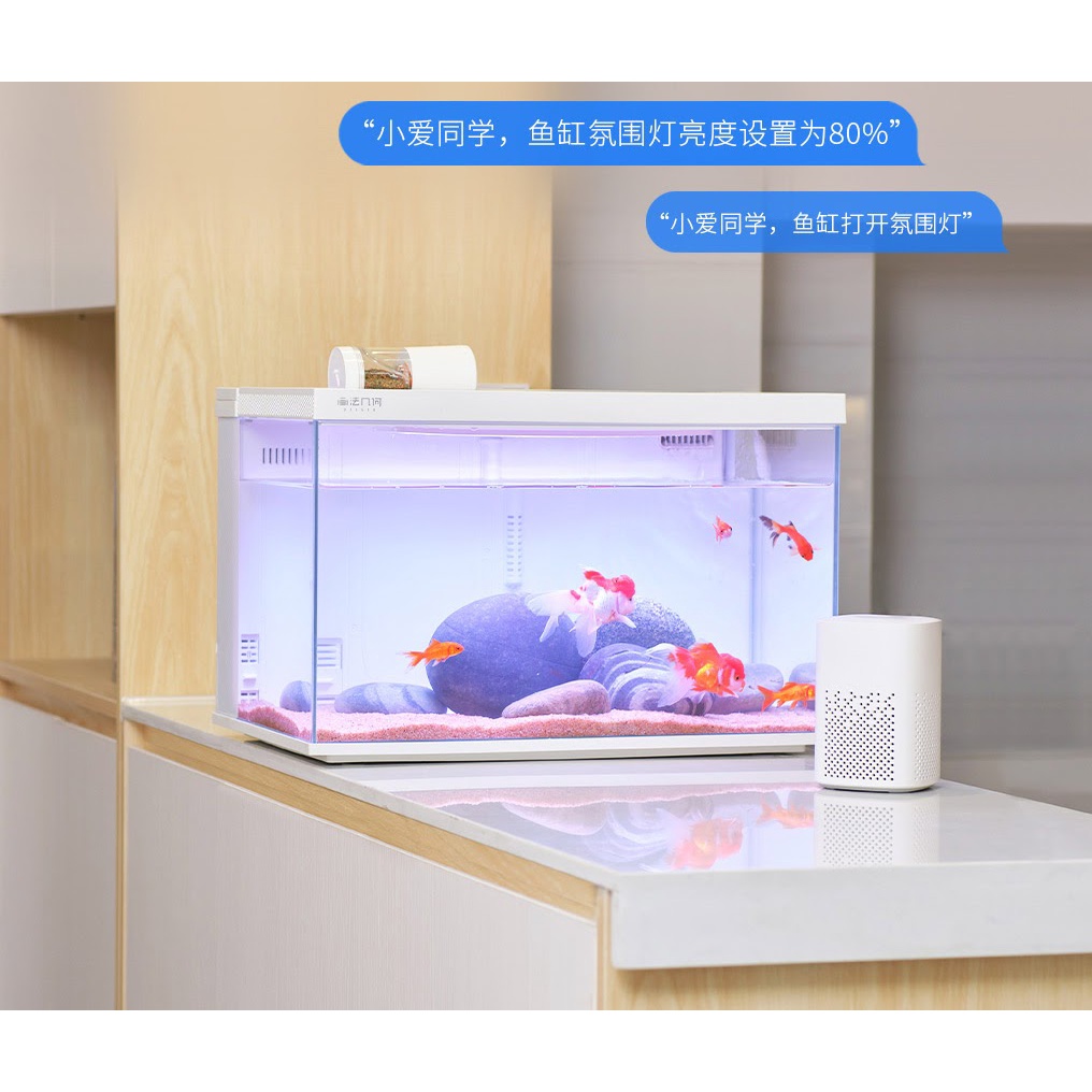 Bể cá sinh thái Mijia 20L, kết nối app, hẹn giờ cho ăn tự động, đèn RGB