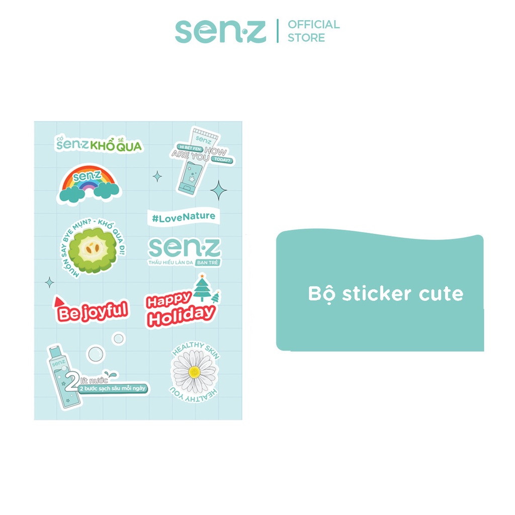 [QUÀ TẶNG KHÔNG BÁN] Bộ Stickers SenZ cute