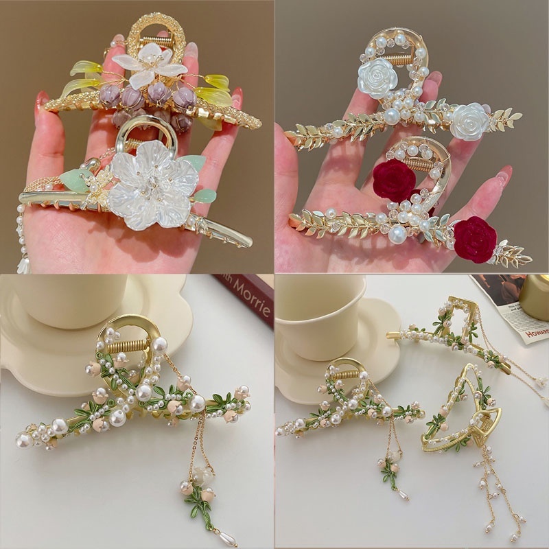 Kẹp Tóc Hình Hoa Thanh Lịch Thời Trang Hàn Quốc