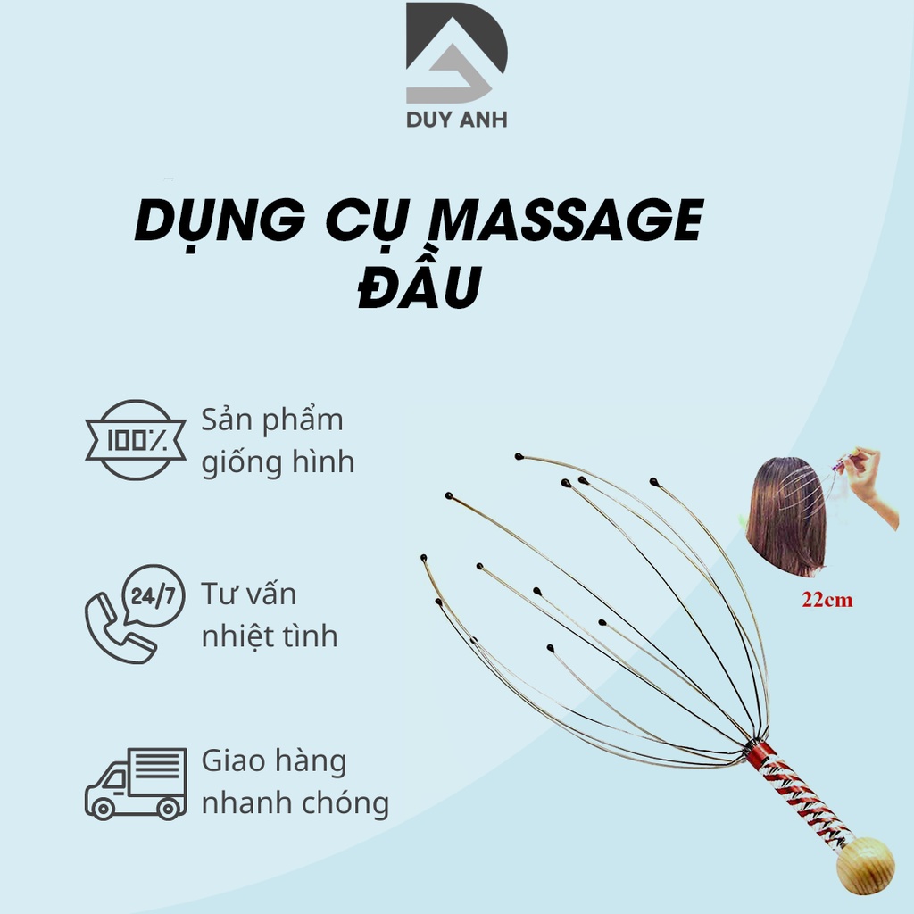 Massage đầu, cây mát xa đầu thư giãn