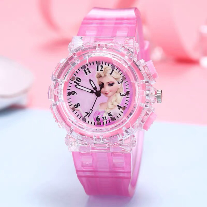 Đồng hồ Elsa cho bé gái- Đồng hồ đeo tay hình công chúa Elsa cho bé
