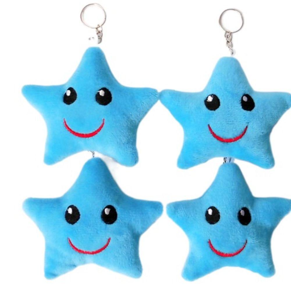 Set 5 Móc Khóa Hình Búp Bê Nhồi Bông Đáng Yêu