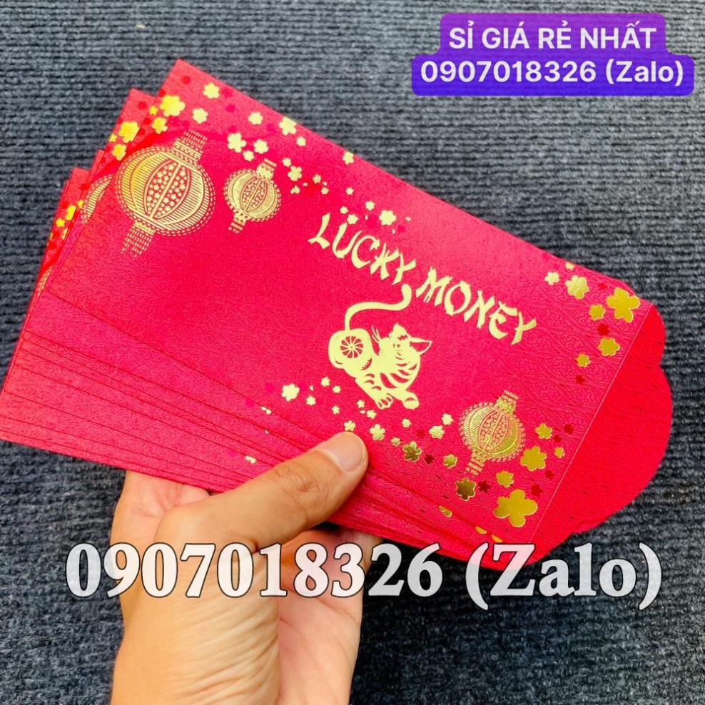 [HÓT] Combo 10 Bao Lì Xì Tết Lucky Money , Bao lì xì hình mèo Xì Lì Giá Sỉ lịch sự đẹp mắt trang trọng , Giá Sỉ