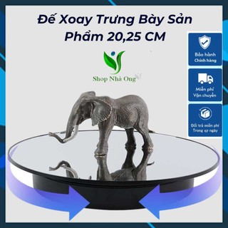Đế xoay trưng bày sản phẩm 20,25,32cm, Dùng pin hoặc điện 220V, Tải 3-8-10kg