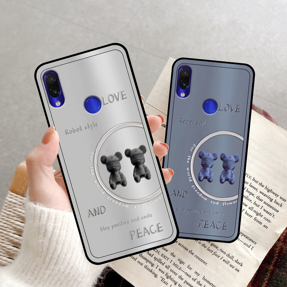 Ốp Xiaomi Redmi 7 / Redmi Note 7 / Redmi Note 7 Pro in hình Bearbrick dễ thương siêu đáng yêu