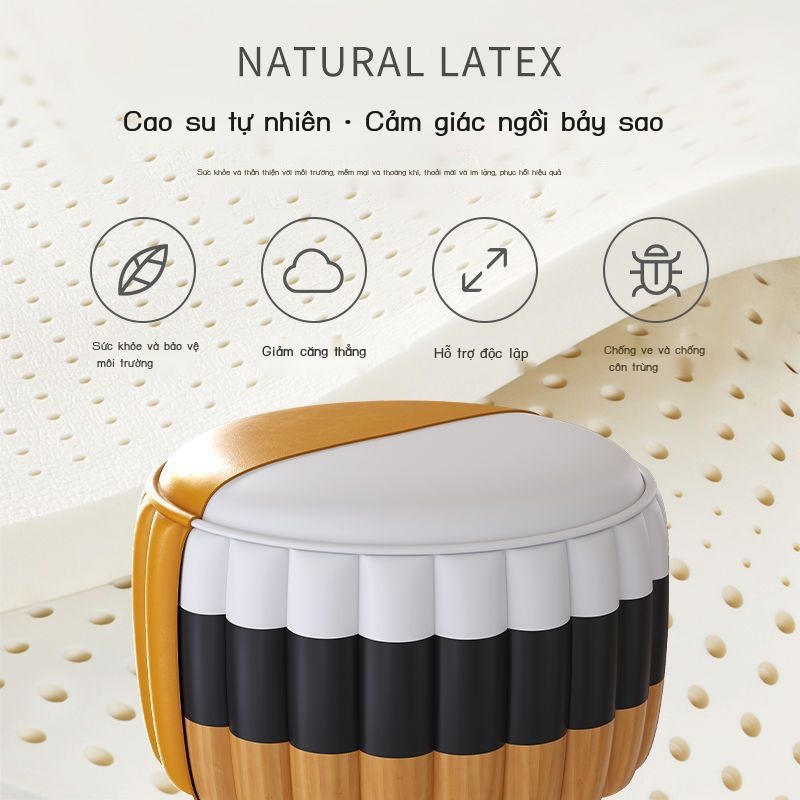Ghế đẩu nhỏ, ghế đẩu thấp trẻ em, ghế đẩu thay giày phòng khách, ghế đẩu da sáng tạo