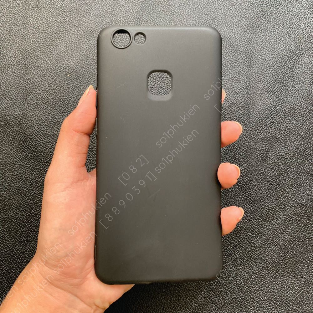 Ốp lưng Vivo V7/ V7+ (Plus) dẻo đen trơn, dẻo trong đục chống ố vàng