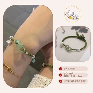 Vòng tay nữ - lắc tay nữ kèm charm đài sen mạ bạc - biểu tượng gắn kết yêu thương tình bạn tình yêu