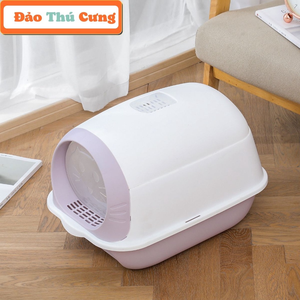 Nhà vệ sinh cho mèo size lớn, nhà cát cho mèo cỡ vừa mèo đi vệ sinh Maika Đảo Thú Cưng