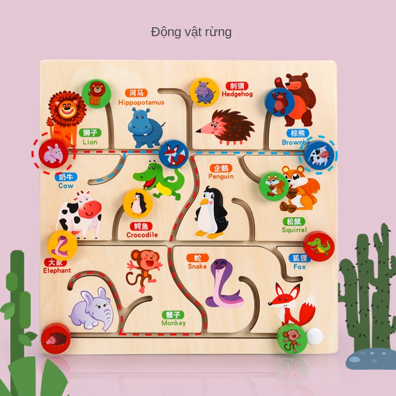 Đồ Chơi Mê Cung Bằng Gỗ Giúp Phát Triển Trí Tuệ Cho Bé GXYMY914