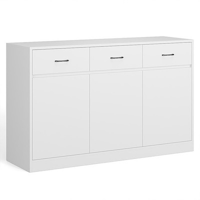 KISTER, Tủ lưu trữ đồ dùng 3 gian DRA_197, 132x40x82cm, Scandi Home