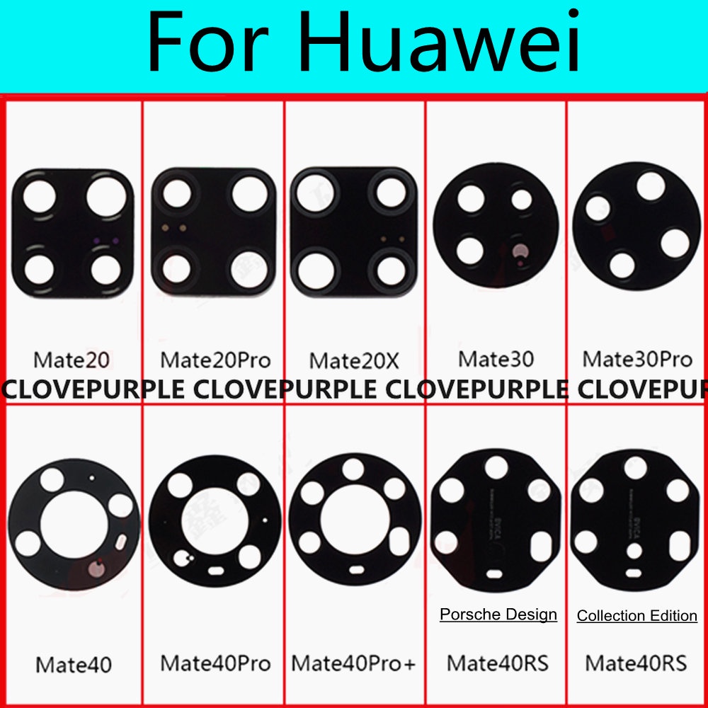 Viền Camera Sau Bằng Kính Thay Thế Chuyên Dụng Cho Huawei Mate 20 20X 30 Pro 40 Plus Mate 40