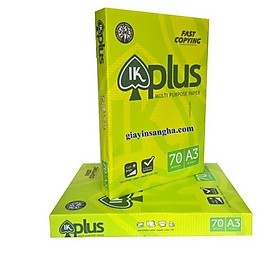 Giấy Photo A3 IK Plus 70gsm (500 tờ/ xấp)