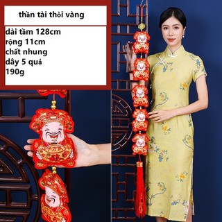 Liễng treo trang trí tết dây 5 thần tài