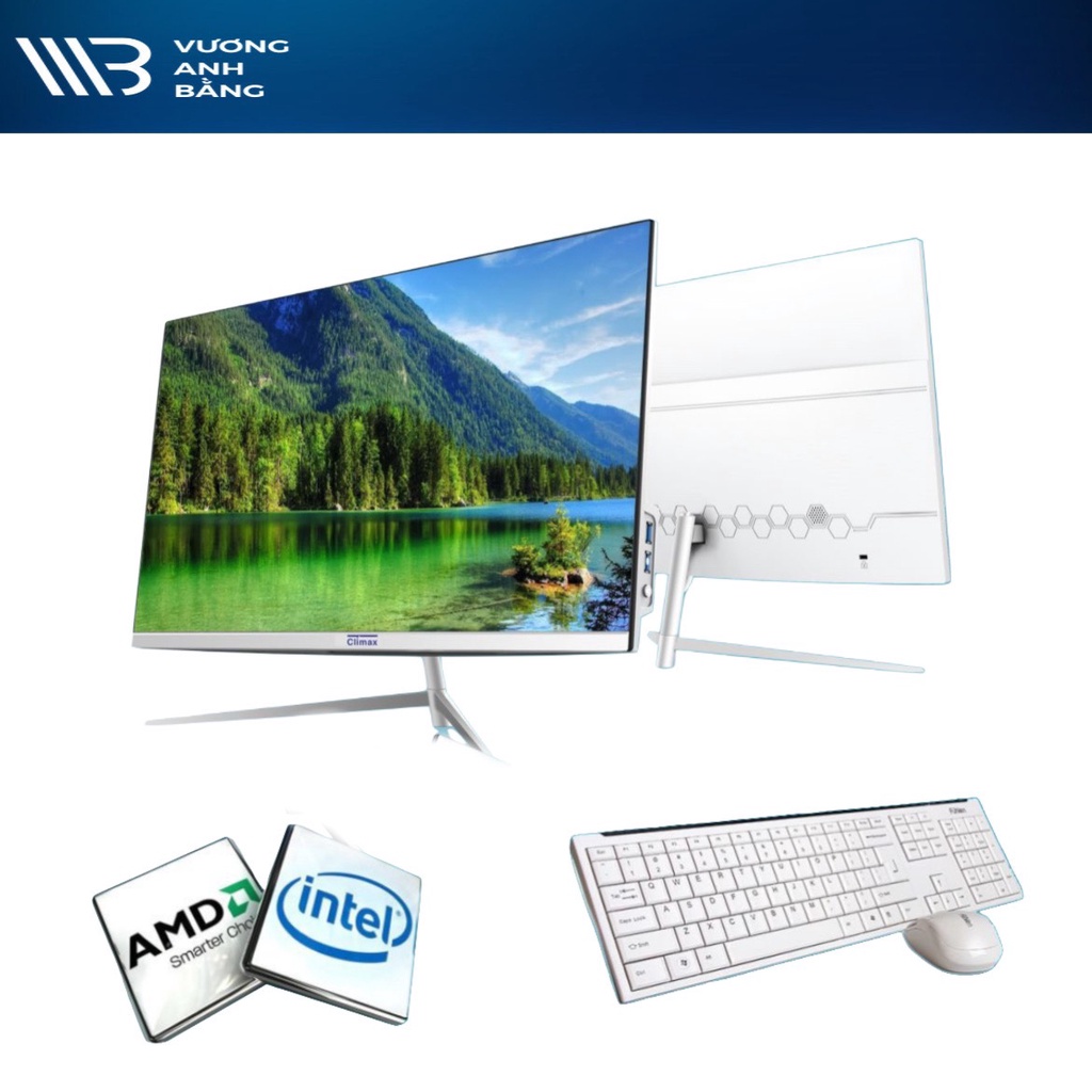Máy tính để bàn All In One Climax CL-i58128K6-6G (LED 22in siêu mỏng 1920x1080/I5-6500 3.2Ghz/8G/SSD 128GB/Win 10/Webcam