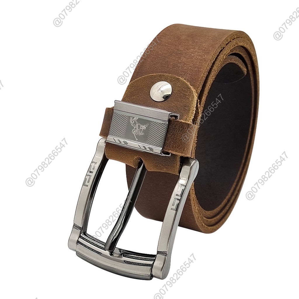 Thắt lưng da nam DHM-169 | Dây nịt nam da bò sáp khoá kim thời trang | Bảo hành 12 tháng
